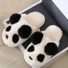 Pantofole simpatiche panda panders donne 2023 inverno soffice pelose calde pannelli caldi pancione sfocate per interni scarpe kaii maschi casual maschili peluche peluche x230519