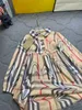 Дизайнерская детская одежда одиночная грудь для девочек платье мода дети с длинными рукавами размером 90-140 см дизайн сплайсинга детская юбка Aug01