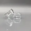 3 ML Mini Plastic Jars 5 Gram Cosmetic Sample Containers Tiny Clear Round Pots With Screw Lids Dcsge