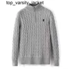 Men sweater designer hoodie polo shirts half zipper hoodies ralphs business sweaters long sleeve collar jumper Horse Embroidery laurens mens autumn