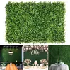 Dekorativa blommor konstgjorda blommor boxwood gräs 40cmx60cmbackground bräd vägg nageltape små delar verktyg trimning hedge plantgarden