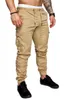 Calça masculina moda masculina jogadora slim fit calças de streetwear skinny casual calnt homens hip hop harém lápis homem