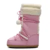 Laarzen xpay winterlaarzen dames sneeuwschoenen koudbestendige ski bootswarm mid-kalf ruimtekaart slipbestendige katoenschoenen 35-40 230814