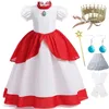 Girl S Dresses Chiffon Lace Girls Cosplay Vestido para niños Súper hermanos Vestidos Carnaval Halloween Disfraz 230814