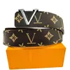 Fashions bling bling luxurys diseñador para hombre para hombre genuino hombre marrón ancho casual de 3.8 cm cinturones de flores reversibles cinturones de regalo de oro negro cinturón famosa cinturón famosa