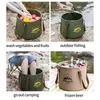 Eimer Reise Camping Klapper Bucket Tragbares Grill -Picknick -Aufbewahrungsfischen im Freien Multifunktional Fuß 230815