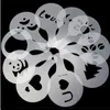 16Pcs/set Coffee Milk Cake Cupcake Stencil Template Mold Coffee Barista Tools Dhimg