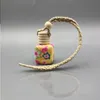 10ml-15 ml Polymer Clay Ceramic essential oil bottle Car hanging decoration Car Home Hanging rope empty Perfume bottle Wooden Lid Gift Mhosk