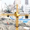 ElectricRC Car Upgrated Version Remote Control Construction Crane 6ch 128cm 680 Rotation Lift Model 24g RC Tower Toy for Kids 230814