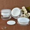 5 10 15 20 30 50 G ML Empty Clear Upscale Refillable Acrylic Makeup Cosmetic Face Cream Lotion Jar Pot Bottle Container with liners Kowfj