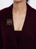 ブローチcamellia花豪華なブローチ女性2023ファッションライト銅物質材料ドレス付きアクセサリー