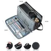 Opbergtassen grote capaciteit toiletartikelen tas voor handige reis meerlagige multi-layer volledige open make-up organisator handheld cosmetische opbergtas 230814