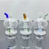 Nargile mini portatif plastik tütün şişe dağıtım aksesuarları cam bonglar cam sigara boru su boruları yağ teçhizatı cam kaseler yağ yanık