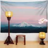Tapestries Modern Snow Mountain Landscape Painting Tapestry Wall Hanging Nature Scenery Room Home Home Decor R230815