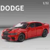 1 32 Dodge Charger Srt Hellcat Simulation Car Of Model Alloy Toy Car Muscle Vehicle Ldren Classic Metal Cars Gift Birthday T230815