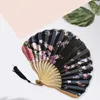 Decorative Figurines Chinese Classic Folding Fan Hand Held Bamboo Paper Party Wedding Decor Vintage Fans