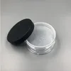 Clear 50g 50ml plástico pó puff recipiente caso maquiagem cosméticos frascos rosto pó blush caixa de armazenamento com tampas de peneira lwmjv