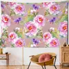 Tapestries Flowers Tapestry Wall Hanging Hippie Bedroom vardagsrum Heminredning Bakgrund Tyg R230815