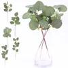 Decoratieve bloemen simulatie eucalyptus bladeren bruiloft decor huisindeling met klimop plafond tak twin plant valse nep ornamenten