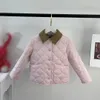 Designer Kids Lapel Coats Child Cotton Jacket Vinter Varma kläder Storlek 120-160 cm Fashion Baby Outwear Aug09