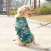 Dog Apparel Shirt Summer Roushy Beh Wind Winds Respirável Médio Grande Dogs Supplies de férias 230814