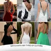 Kvinnors shapers bodysuit Shapewear Deep v Full Body Shaper Backless U Plunge thong midje tränare kvinnor klänning underkläder vadderad behå push up corset 230814