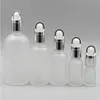 5 10 15 ml de vidro transparente giratório de gotas de óleo essencial com conta -gotas 20 30 50ml Liquid Essence Cosmetic Recurter S Utwmf