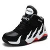 Sneakers ciepłe zimowe buty dla dzieci sportowe chłopcy swobodny wysoki tenis dla dzieci Plush skóra biegowa dla dziewcząt 230815