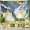 Wandtapijten Wit Goud Grijs Veren Tapijt Moderne Slaapkamer Decoratieve Muur Opknoping Kleurrijke Veren Kunst Tapijt Decor Tapijt