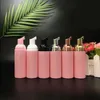 Bottiglie di schiuma di plastica rosa bottiglie di pompa di schiumatura da schiuma da 60 ml bottiglie da viaggio ricaricabili per shampoo aeroporto aeroporto utgt