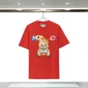 Designer Womens T-shirt Summer luxury brands graphic tee cartoon bear stamp loose Cotton round neck for Outdoor leisure Couple mens womens Tops shirt