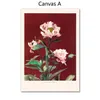 Leinwand Malerei Peony Iris Kaemperi Nordic Blooming Blumen Plakate und drucken moderne Pflanzenwandkunst Wohnzimmer Mädchen Schlafzimmer Home Dekoration wo6