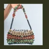 Torby wieczorowe retro perłowy designer luksusowa torba na podniszczono boczne ramię moda torebka letnia plaża Kobiety mini krzyż 230814