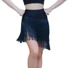 Latin Dance Rok Nieuwe dame voor dames zwarte kwaststijlen Latin dans jurk competitie/oefening dancewear rokken s-xl