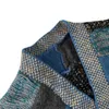 Herentruien Kapital vintage panelen gebreide trui handgemaakt losse vest my663 230814