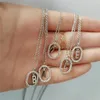 Pendant Necklaces 2023 Trendy Letters A - Z Initial M S C K Alphabet Pendente Long Chain Necklace Say My Name Wedding Fashion Jewelry Gift