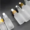 5 10ML Frosted Glass Dropper Bottles15 20 30 50 ML Essential Oil Dropper Bottles Perfume Pipette Bottles Cosmetic Containers For Travel Aaam