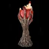 Nieuwe items Rode Anatomical Heart Tree met Greenman Trunk Statue Figurine Gothic Ornament Crafts Sculptuur voor Halloween Home Decoratie J230815