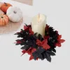 Candle Holders Holder Rings Wreaths Halloween Artificial Leaves For Fence Dining Room Festive Cabinet Living