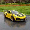 Caipo 1 32 Porsche 911 GT2 RS Supercar Eloy Car Toy Car Metal Collection Model Car Sound and Light Toys For LDREN T230815