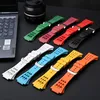 Watch Bands Silicone Strap For Transparent Glacier Modification Kit APB1193 APB1439 230814