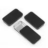 50*25*10mm Metal Slide Top Tin Containers Black Rectangle Metal Tin Box Empty Storage Organizer Tins for Candles,Candies,Gifts Txiwo