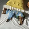 犬のアパレルホワイトクラウドセーターペット衣類犬犬用犬の服衣装衣装フレンチブルドッグプリントかわいい秋の冬の男の子マスコタ230815