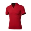 Mens Polos Summer Przyjazd stojak kołnierz Polo Shirt Men krótki rękaw Casual Slim Fit Homme Cotton Drop 230815