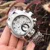 Avanadores de pulso da série Zeus Invincible Men assista ao cronógrafo luminoso Relógios de luxo de aço inoxidável Invicto Reloj de hombre Drop