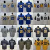 Mans Football 18 Ben Skuwronek Jersey 10 Cooper Kupp Purple White Beige Blue Grey Army Green Black Salute to Service Cofst Otraży Haft Haft Kolor Rush