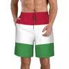 Shorts maschile uomini sportivi sportivi sportivi sport fitness da pallacanestro da basket da jogging pantaloni corti bandiera Ungheria