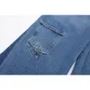 Contrasta jeans da donna Donne Donne gamba a mezza gamba di jeans chic lady high street pantaloni femminile 2023