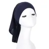 Zacht onder cap binnenste hijab rekbare moslimvrouwen onderstreping bonnet islam turbs buis bon bonnet ninja hoofdomslag hoofddoek hoed