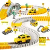 Electric/RC Track Diy Car Track для детей, гоночных игрушек -игрушек, гонка для мальчиков для мальчиков, гибкие игровые набор, создать инженерные дорожные игры подарок 230814